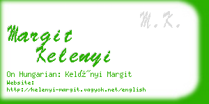 margit kelenyi business card